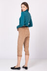 Свободные брюки Street Style из микровельвета